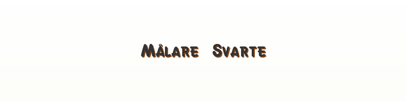 Målare Svarte